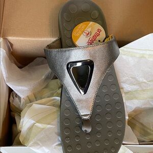 Orthaheel Silver Sandals